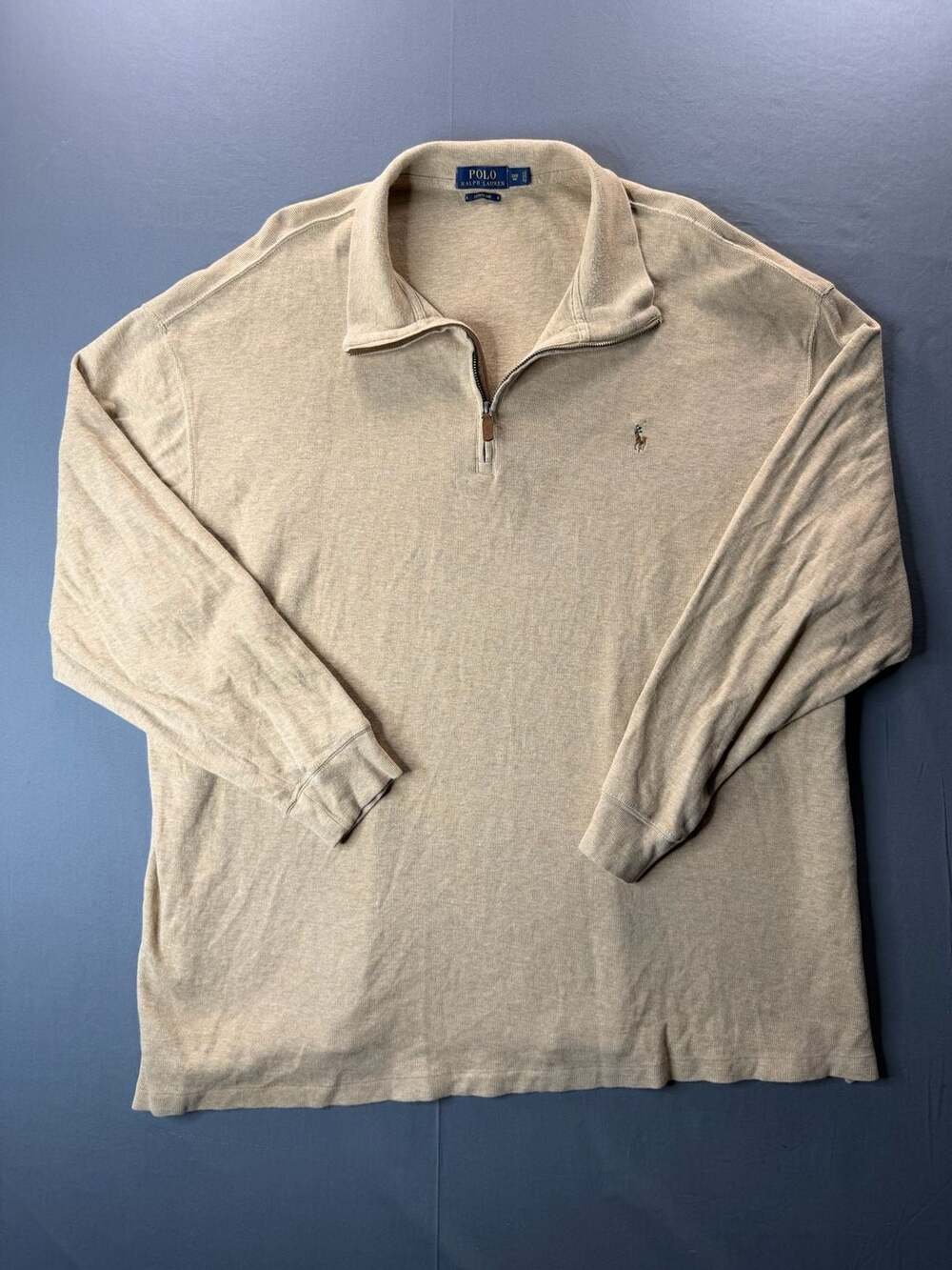 Polo Ralph Lauren Men's Estate Rib Quarter-Zip Pullover Sweater Size 3XB Big